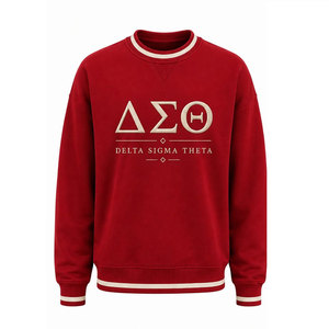 Delta Sigma Theta Crewneck <b>Sweatshirt</b> <b>Red</b> With 13 Back Print Unisex Casual Autumn Wear <b>Sweatshirt</b> - Product Image 5