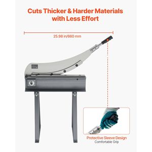 Cisaille à guillotine de haute précision, largeur de coupe de 20 mm, cisaille manuelle de table pour le traitement des tôles métalliques, matériau Q235 pour les machines de cisaillement - Product Image 5