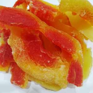 Morceaux tendres de papaye séchée, ingrédient : papaye sélectionnée ; utilisation : garniture pour smoothie; origine : approvisionnement en services de restauration Vietnam - Product Image 1