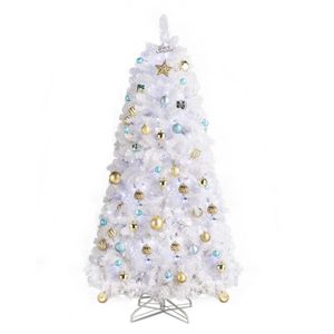 Albero di Natale Artificiale da 180 cm con 845 Rami in PVC, Luci Bianche a 300 LED, 8 Modalità e Telecomando - Product Image 1