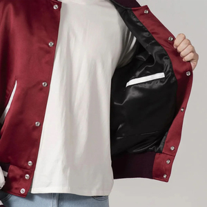 Vestes en satin pour hommes personnalisées, 100% polyester, imperméables, tricotées, OEM, qualité supérieure, best-sellers - Product Image 6