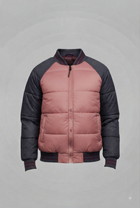 Chaqueta Acolchada para Hombre con Bloques de Color, Cuello Alto, Cierre de Cremallera, Cortavientos, Casual de Invierno, Gruesa, con Relleno de Poliéster, Ajuste Regular - Product Image 4