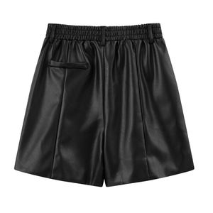 Shorts de Cuero Genuino para Mujer, Corte Ajustado, Cintura Media, Ecológicos, Casuales para Exteriores, Personalizables con Logotipo - Product Image 6
