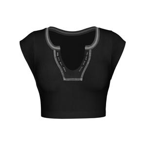 Top Corto de Tela Suave, Ajuste Cómodo, Estilo Casual Diario, Top Corto para Mujer, Ligero - Product Image 3