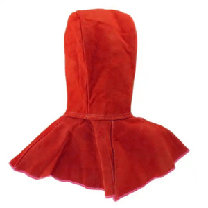 Capuche de soudeur en cuir de vachette ignifuge pour la protection industrielle à haut risque et la protection de la tête - Product Image 3