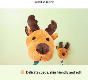 Jouets à mâcher pour animaux de compagnie en corde de coton, très demandés pour Noël, durables, interactifs, pour l'agitation des chiens actifs - Product Image 4