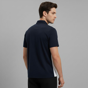 Chemise pour homme de haute qualité 100% coton, logo brodé personnalisé, motif uni, tricotée, confortable, séchage rapide, streetwear décontracté - Product Image 6
