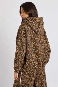 Sweat à capuche original pour femme à imprimé léopard avec manches premium, sweat à capuche avec cordon de serrage, sweat à capuche en polaire doux de qualité supérieure pour femme - Product Image 4