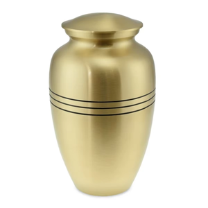Handmade Classic Indian Metal Cremation Urn with Secure Lid Rust-Proof Design for Bulk Human Ashes <b>Vase</b> - Product Image 1