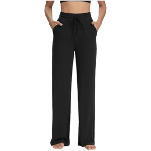 Classic Design Flare <b>Trousers</b> In Low MOQ High Waist Adjustable Bell Bottom Flare Pants Women <b>Summer</b> Wear Flared Pants - Product Image 1