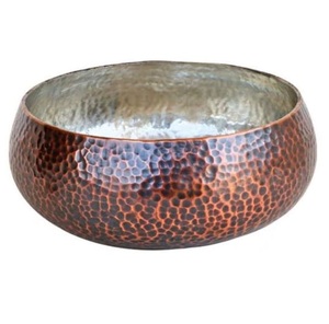 Bol de service en métal doré, design artisanal, pour chocolat, fruits secs, à prix raisonnable - Product Image 3