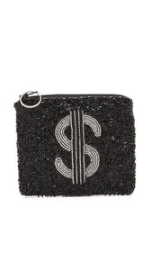 Monedero de alta calidad hecho a mano con cuentas, diseño GOOD VIBES ONLY, bordado artesanal, elegante y lujoso, duradero. - Product Image 4