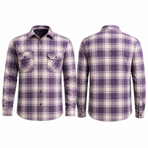 Camisa de Franela para Hombre de Buena Calidad, Personalizable, Ecológica, de Algodón/Lana, Casual, Antiarrugas, de Alta Calidad, Superventas - Product Image 1