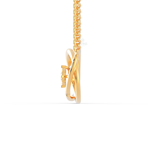 D'VINS JEWELS 18K <b>Solid</b> <b>Gold</b> Lab Grown Diamond VVS2 Round Brilliant Cut Custom Trendy Unisex Gift <b>Pendant</b> with IGI Certificate - Product Image 6