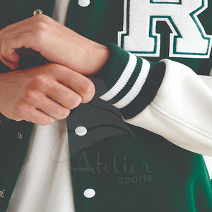 เสื้อแจ็คเก็ตหนังผู้ชาย แขนยาว ปักโลโก้ตามสั่ง ติดกระดุม สไตล์ลำลอง สตรีทแวร์ อุ่นสบาย แฟชั่นสำหรับผู้ชาย - Product Image 5