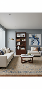 Librero Moderno de Madera de Pino de Nueva Zelanda con Cajones y 6 Estantes, Acabado Marrón Oscuro, para Hogar, Oficina, Dormitorio, Escuela y Sala de Estar - Product Image 4