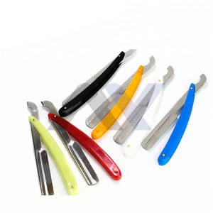 Navaja de Afeitar Turca Profesional Desechable con Logotipo Personalizado, Hoja de Acero Inoxidable, Mango de Plástico ABS para Uso Corporal - Product Image 1