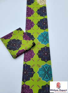 Tissu en coton imprimé africain de qualité export du Ghana, motif authentique pour la mode féminine, l'artisanat et les sacs - Product Image 5