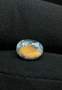 madagascar rainbow moonstone oval cut.faceted natural rainbow moonstone cut. - Product Image 1