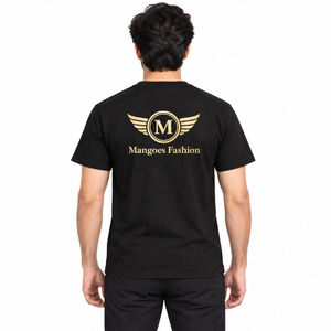 Camiseta Personalizada con Estampado Digital, Poliéster/Algodón, 280 g/m², Lavado Vintage, Estilo Desgastado, Holgada, Informal, Cuello Redondo, Transpirable, para Hombre - Product Image 3