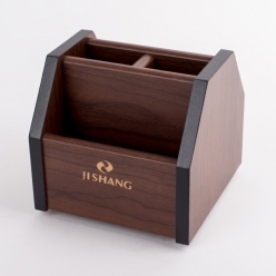 Portapenne rotante da scrivania in legno di alta qualità - Product Image 1