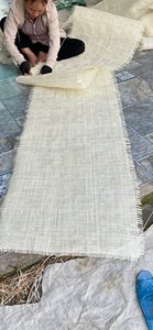 Semi <b>Bleached</b> Natural Rattan Cane Webbing Roll Open Mesh Material for Custom Furniture Projects - Product Image 1