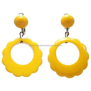 2024 Resin <b>Earrings</b> With Resin Designs Unisex Vintage Drop Design Cute <b>Earrings</b> by Sami Handicraft - Product Image 3