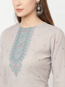 Tela de algodón orgánico Safaa al por mayor, sin coser, para trajes de mujer, con dupatta, ropa tradicional india y pakistaní para mujeres. - Product Image 4