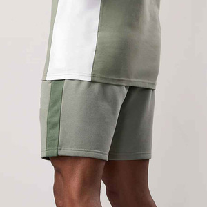 shorts set Breathable Summer Shorts Set Solid Color Terry New Arrival Best Selling Silk Screen Printed <b>Hip</b> Hop Summer Shorts - Product Image 4