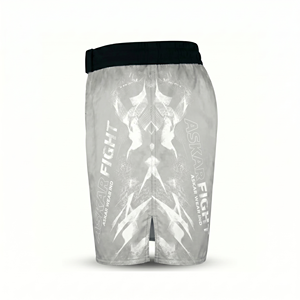 Shorts MMA gris pour homme Askar Wear Ind, impression par sublimation, séchage rapide, coupe régulière, vêtements d'arts martiaux mixtes, taille adulte - Product Image 2