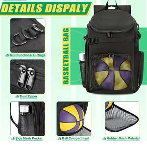 Mochila Deportiva Resistente para Baloncesto, Fútbol, Voleibol, Fútbol Americano, Unisex - Product Image 5