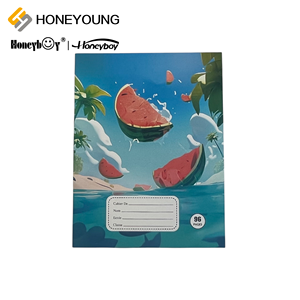Cahier d'exercices de conception Watermelon Beach, cahiers à couverture souple personnalisés, <span class=keywords><strong>livre</strong></span> français, 96 pages - Product Image 1
