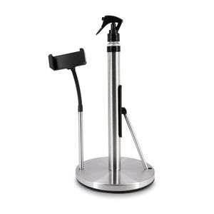 Portarotolo da Cucina 3 in 1 Resistente con Supporto per Telefono e Flacone Spray per Uso Domestico - Product Image 1