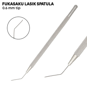 Espátula Fukasaku LASIK con Punta de 0.6 mm – 12.5 cm, Instrumento Oftálmico de Acero Inoxidable de Grado Alemán |   Reutilizable y Autoclavable - Product Image 2