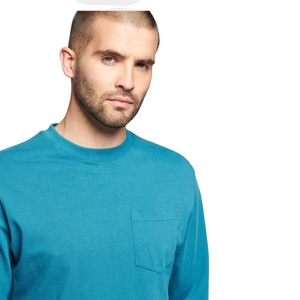 Camiseta de manga larga lisa al por mayor de alta calidad para hombre, camiseta de manga larga con cuello redondo, ropa de hombre de diseño en blanco suave y duradera - Product Image 5