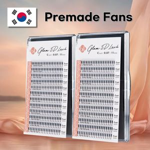 [Private Label] Best Korean PBT Premade Fans Russian Volume Lashes 3D-6D Wholesale(B,C,J,D Curl)(9-13mm Mix) Soft Eyelashes - Product Image 1