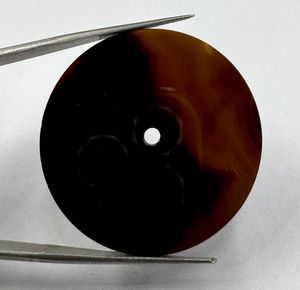 Esfera de Reloj de Piedra Preciosa de Ónix Negro Natural de 28.50mm y 0.70mm, Pulida, Personalizada, de Lujo, Automática, con Orificio Central de 2mm - Product Image 3