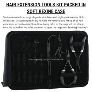 Professional Hair Extension Tools <b>Kit</b> Includes 3 Hole Nano <b>Beads</b> Crimping Remover Plier Also Black Hair Also Sectioning Clips - Product Image 4