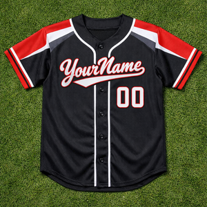 Camiseta de Béisbol Personalizada para Equipos Escolares, Manga Corta, Secado Rápido, Transpirable, 100% Poliéster, Nombre y Número del Jugador Sublimados - Product Image 1