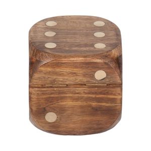 Juego de Dados de Ludo de Madera Tradicional, Natural, Duradero, Liso y Pulido, Juegos de Mesa Clásicos para Reuniones Familiares y Diversión - Product Image 6