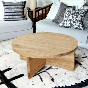 Mesa de Centro de Madera Auténtica Hecha a Mano con Acabado de Alta Calidad y Construcción de Madera Resistente - Product Image 2