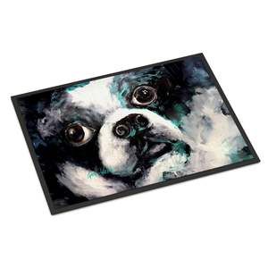 New Boston Terrier Indoor/Outdoor <b>Doormat</b> Low Pile 18H X 27W Non-Slip and <b>Washable</b> Front Door Mat for Entryway - Product Image 1