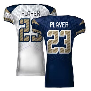 Unisex American Football Uniform <b>Set</b> <b>V</b>-Neck Sleeveless Jersey Pants Heat-Transfer Printed Moisture Wicking Fitted Style Elastic - Product Image 5