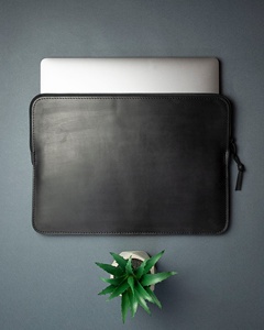 Handmade Real Leather Sleeve Stone Guard Protective <b>Cover</b> <b>Laptop</b> Sleeve Bag for Pro 16 Inch LLS-0020 - Product Image 5