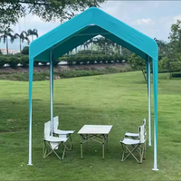 Salons en plein air Glamping Events Gazebo 3x3m 10x10 ft Tissu de finition imperméable Cadre en fer Toile de tente à baldaquin