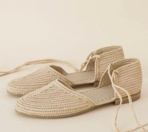 Handmade <b>Raffia</b> <b>Sandals</b> – Women’s Summer Shoes, Beach Ballerinas, Moroccan Artisan <b>Sandals</b> - Product Image 1