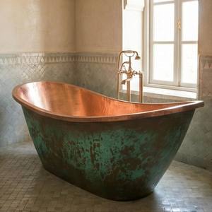 Bañeras de cobre 100% puro, bañeras de cobre de lámina sólida, bañeras de cobre de calibre grueso, bañeras de cobre martilladas a mano - Product Image 1