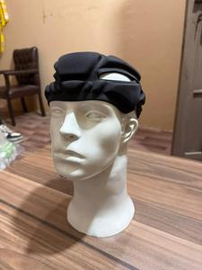 Protective EVA <b>Head</b> Guard with Air Vents for Boxing Adults Unisex Universal <b>Style</b> Solid Black Hook & Loop Closure - Product Image 2