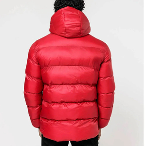 Veste d'hiver personnalisée en duvet avec col montant, tissu en toile respirant, style décontracté, fermeture éclair, vestes pour hommes - Product Image 6