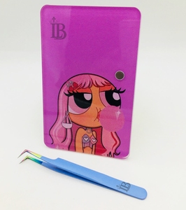 Professional Designs Custom Made Doll Eyelash <b>Tiles</b> Top Trend High Demand Lash <b>Tile</b> Acrylic Plate Tweezers Holders With Magnet - Product Image 5